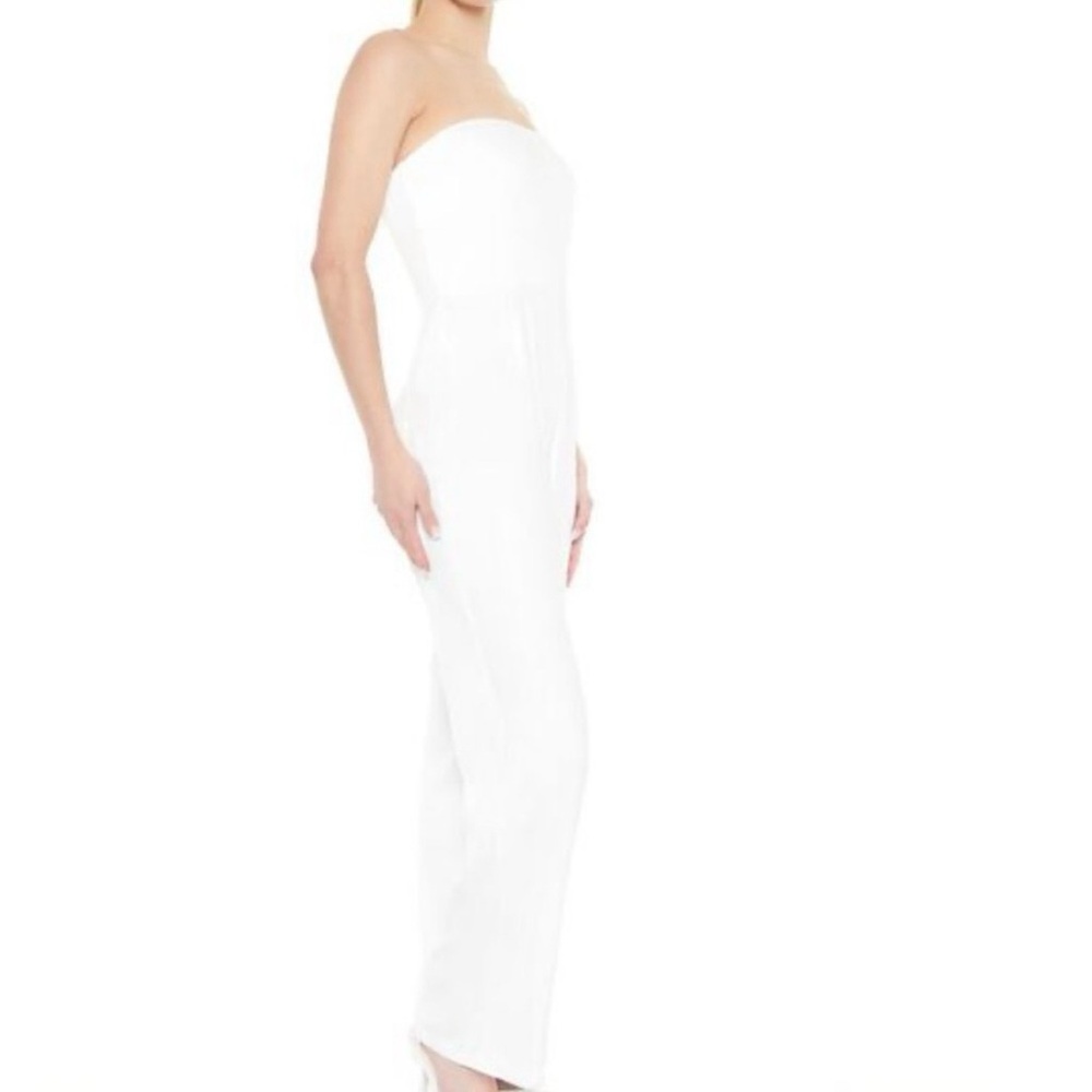 NWT White Strapless Jumpsuit